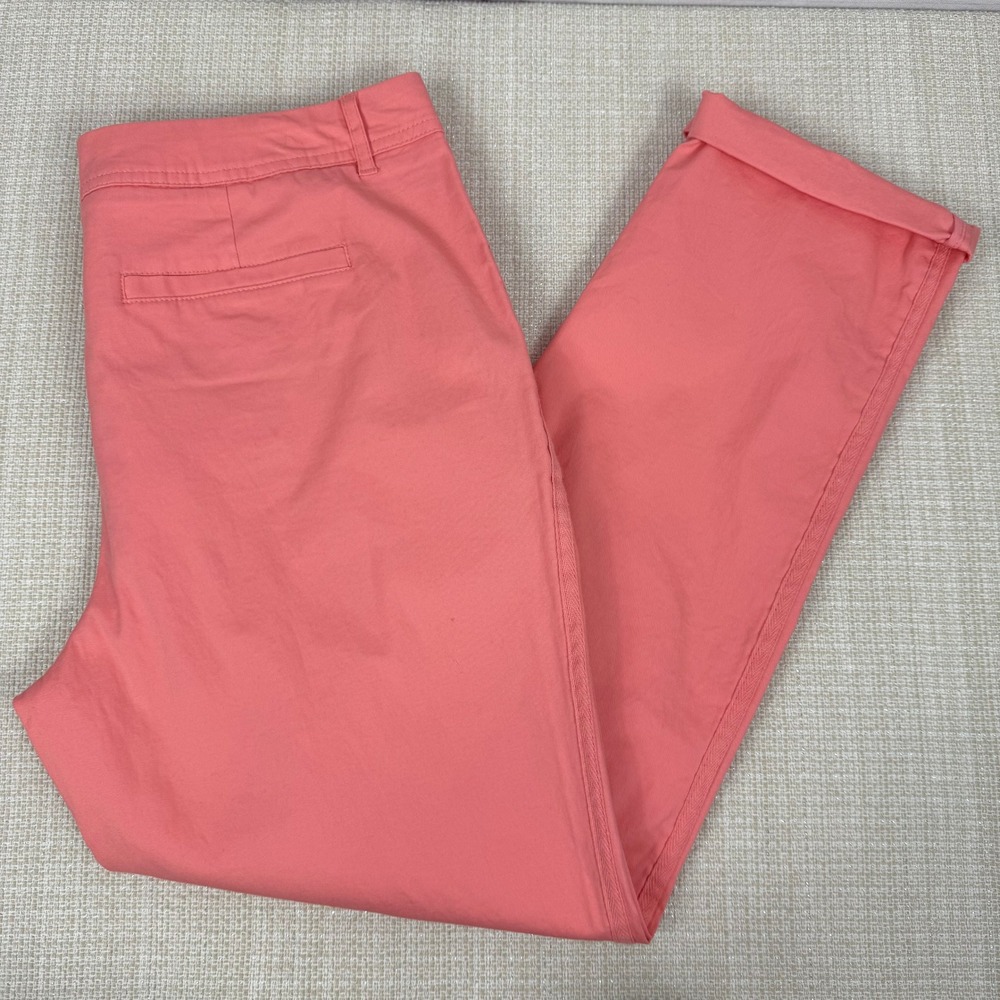 NEW Cato Modern Shell Pink Cropped Pants Size 12 Casual Comfortable